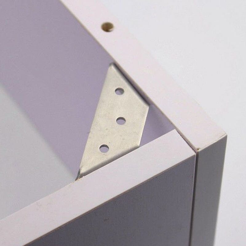 ⏳Time-Limited Special⏰UNIVERSAL STAINLESS STEEL FURNITURE CORNER BRACES — Triangular Stability Reinforcement | Rust-Proof Structural Support & Easy Install 🔧