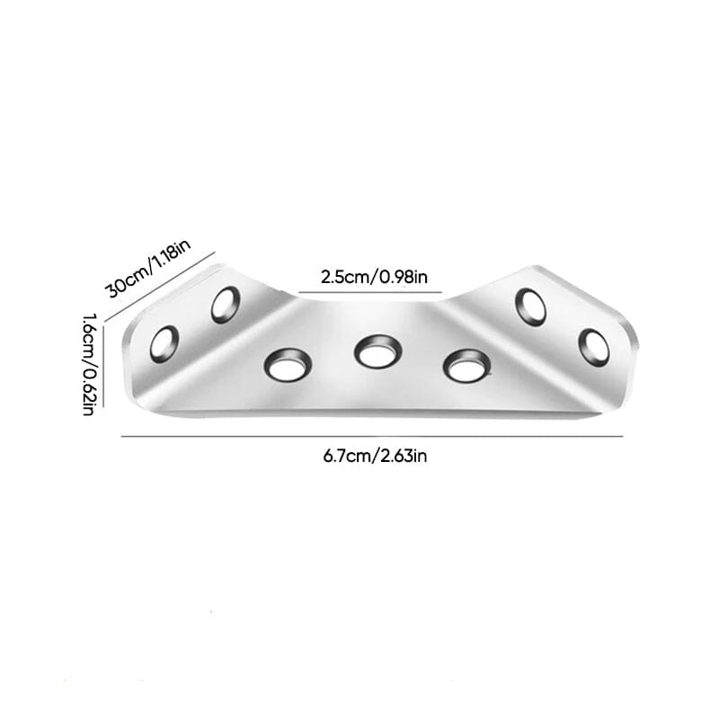 ⏳Time-Limited Special⏰UNIVERSAL STAINLESS STEEL FURNITURE CORNER BRACES — Triangular Stability Reinforcement | Rust-Proof Structural Support & Easy Install 🔧