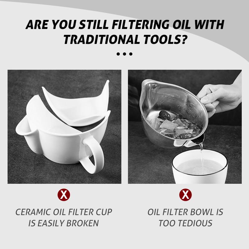 🥄 LIMITED-TIME 50% OFF! 🍳 Oil Separator Ladle – Grease Remover, Strainer & Kitchen Essential – Dual-Use Stainless Steel Design with Patented Bypass Spout ✨
