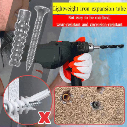 🔩Upgraded Serrated Iron Expansion Screw