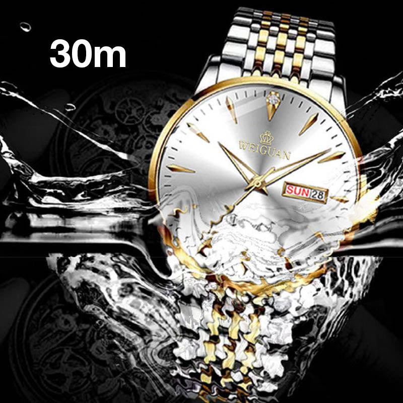 ⌚3ATM Water Resistance + Luminous Dial! 24/7 Confidence on the Wrist for the Professional Gentleman
