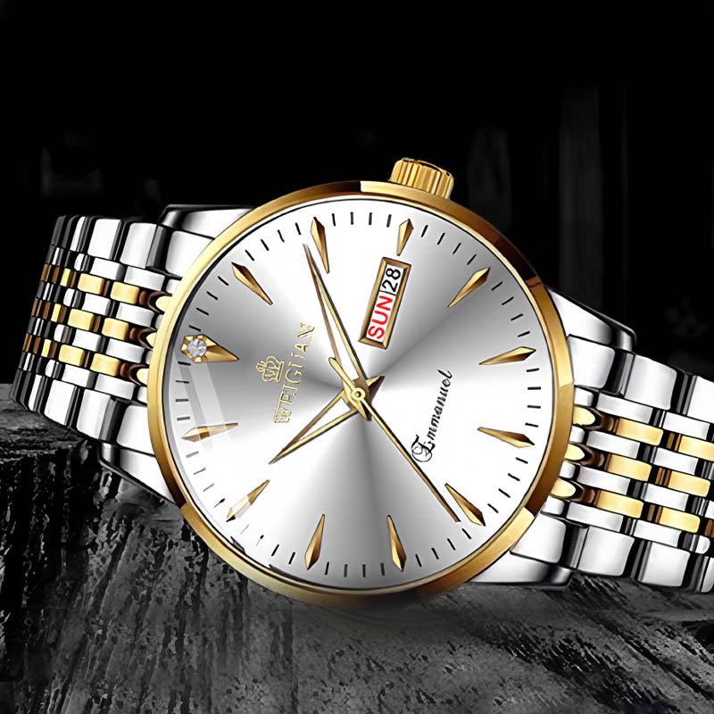 ⌚3ATM Water Resistance + Luminous Dial! 24/7 Confidence on the Wrist for the Professional Gentleman