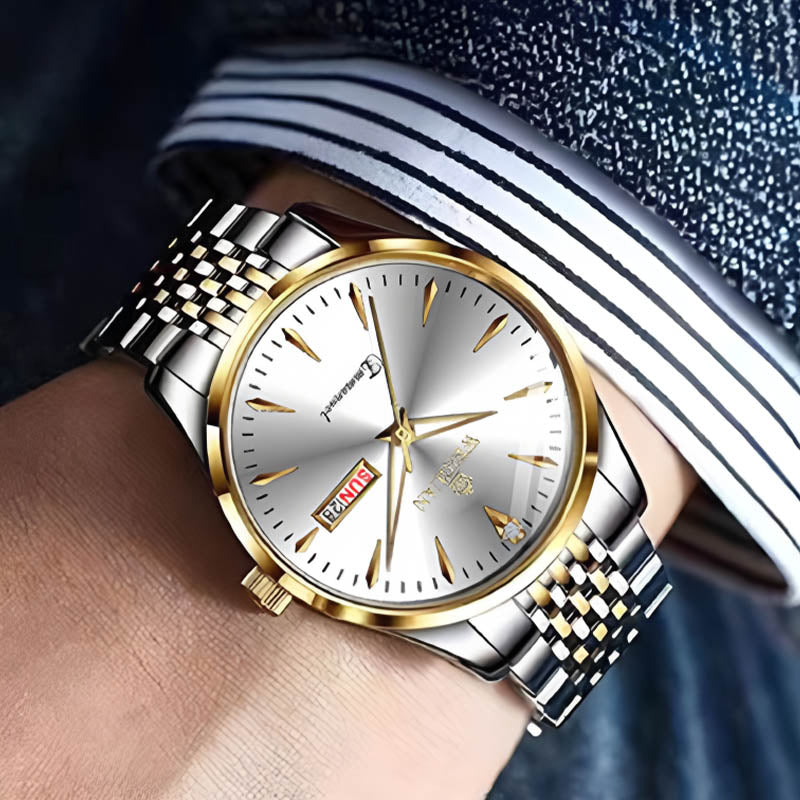 ⌚3ATM Water Resistance + Luminous Dial! 24/7 Confidence on the Wrist for the Professional Gentleman