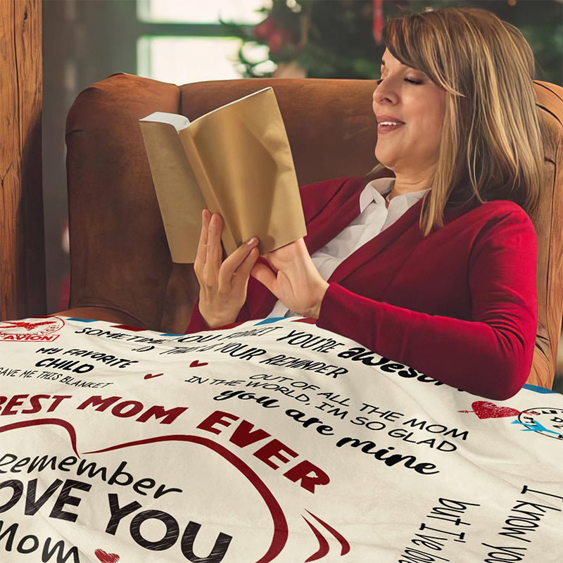 🛋️ LIMITED-TIME 50% OFF! ❤️ Ultra Soft Flannel Warm Blanket – Cozy, Cute Messages, Perfect Gift for Mom 🎁