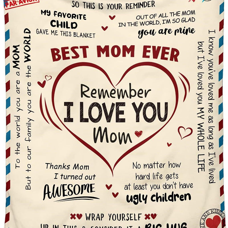 🛋️ LIMITED-TIME 50% OFF! ❤️ Ultra Soft Flannel Warm Blanket – Cozy, Cute Messages, Perfect Gift for Mom 🎁