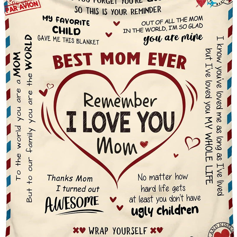 🛋️ LIMITED-TIME 50% OFF! ❤️ Ultra Soft Flannel Warm Blanket – Cozy, Cute Messages, Perfect Gift for Mom 🎁