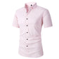 🥳2026 HOT SALE🥳💞50K+ SOLD!👦🕊️ 50% OFF! Men's Short Sleeve Dress Shirt – Dressed up, not stressed. Soft stretch, no iron needed. Looks great with chinos or dress pants. Perfect for birthdays, anniversaries or Sunday best. ✨👔