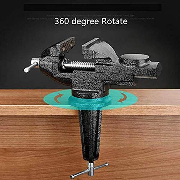 ⏳🔥LIMITED-TIME 50% OFF! ⏰Mini Bench Vice – Heavy-Duty Cast Iron, 360° Rotation & Clamp-On – For Workshops, Garages & DIY 💪