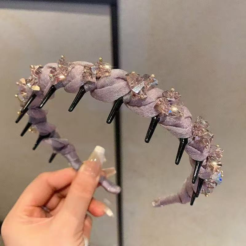 ✨✨Rhinestone Headband with Teeth for Women