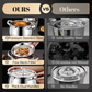 Stainless Steel Lard Container with Lid and Strainer（50% OFF）