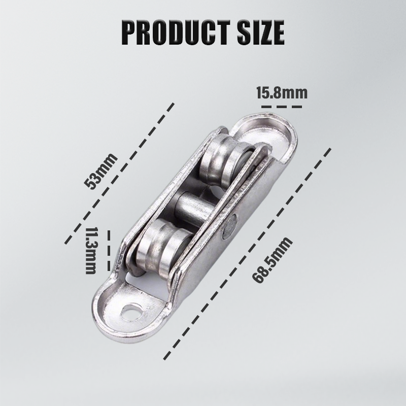 🎅 Hot Sale 49% OFF 🔥80/88 Zinc Alloy Pulley for PVC Windows & Doors