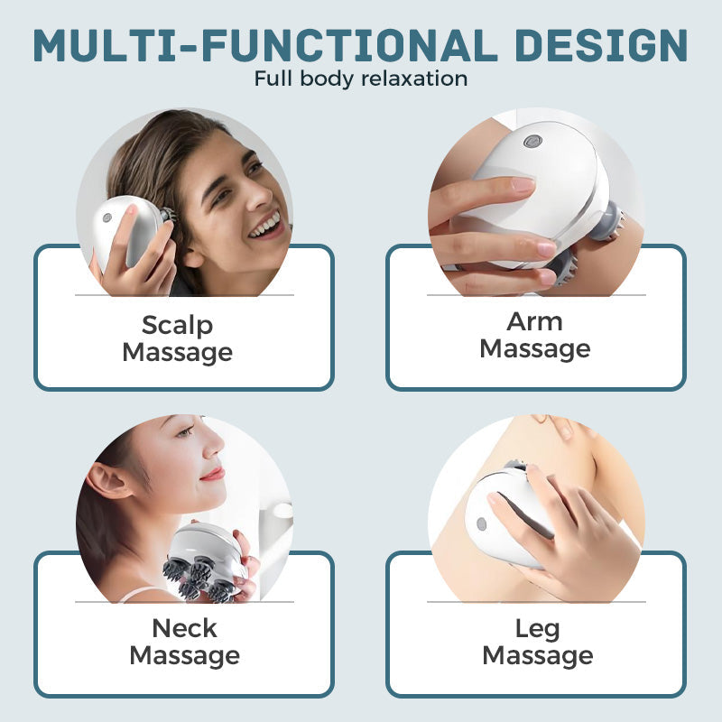 Portable Waterproof Electric Scalp Massager（50% OFF）