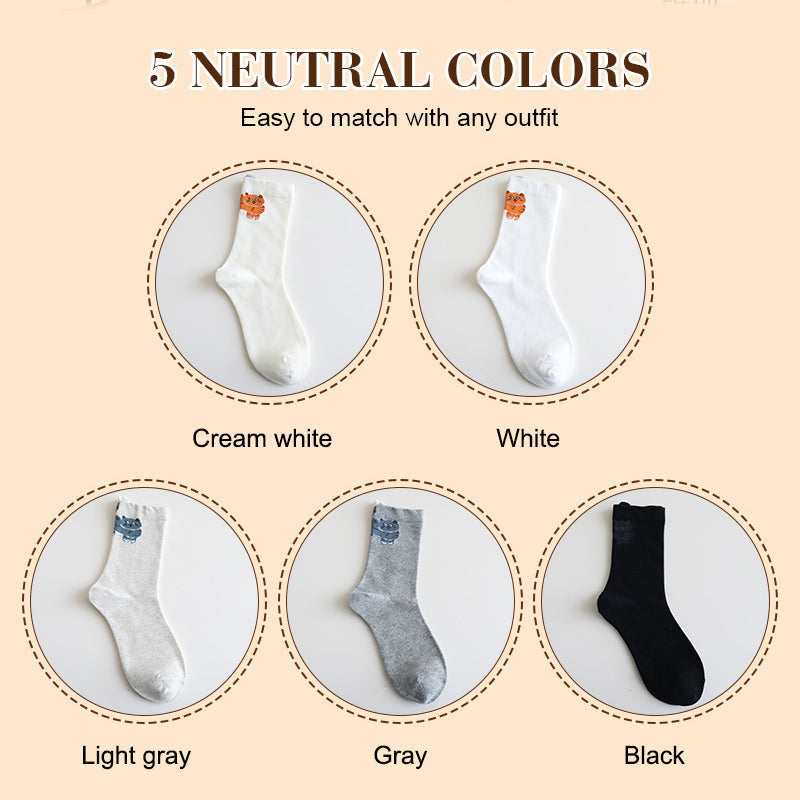 🔥Best Seller🔥Cute Cartoon Cat Crew Socks（50% OFF)