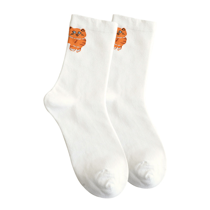 🔥Best Seller🔥Cute Cartoon Cat Crew Socks（50% OFF)