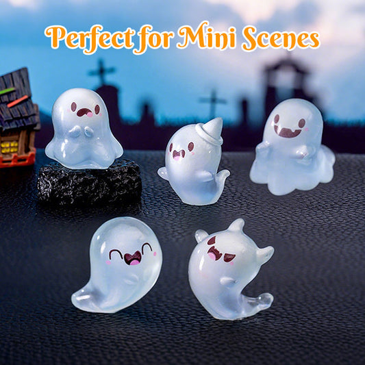 👻Cute Glow-in-the-Dark Mini Ghost Figurines (50% OFF)