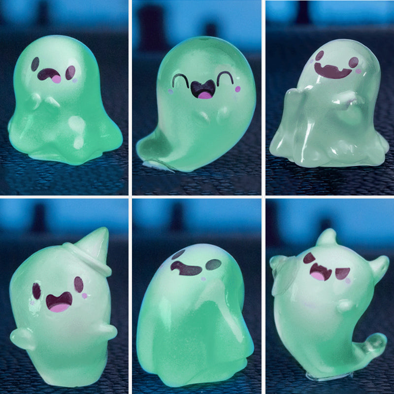 👻Cute Glow-in-the-Dark Mini Ghost Figurines (50% OFF)