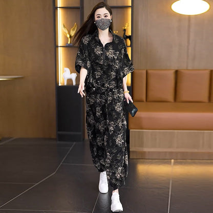 Women's Casual Fashion Printed 2-Piece Set