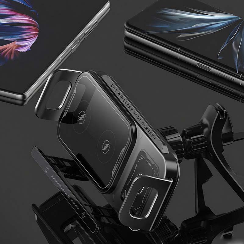 📱Last Day Special Sale 50% OFF⚡2-in-1 Foldable Car Phone Holder & Wireless Charger