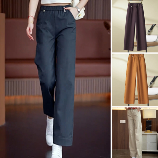 Women's Casual Relaxed Straight Pants（50% OFF）