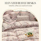 Fresh Ruffled Edge Trim Bedding Set