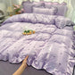 Fresh Ruffled Edge Trim Bedding Set