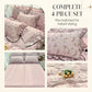 Fresh Ruffled Edge Trim Bedding Set