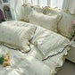 Fresh Ruffled Edge Trim Bedding Set