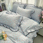 Fresh Ruffled Edge Trim Bedding Set