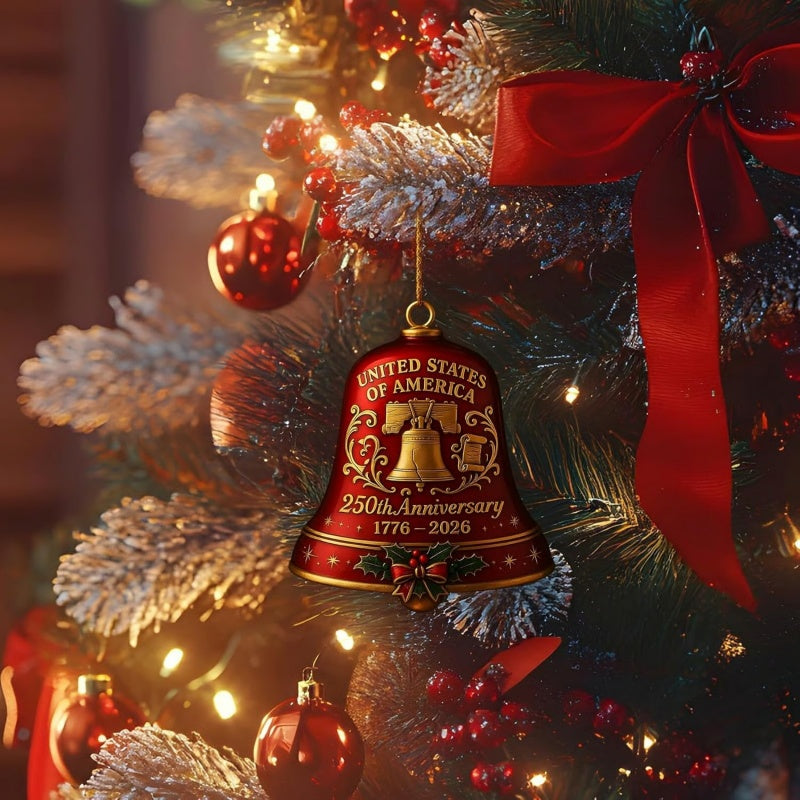 🔥United States 250th Anniversary Bell Ornament📢📢Flash Sale: Ending in 3 Hours!⏰⏰