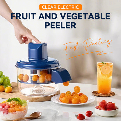 🔥Hot Sale: 50% Off Transparent Electric Fruit & Vegetable Peeler! ⏳ Limited Time!