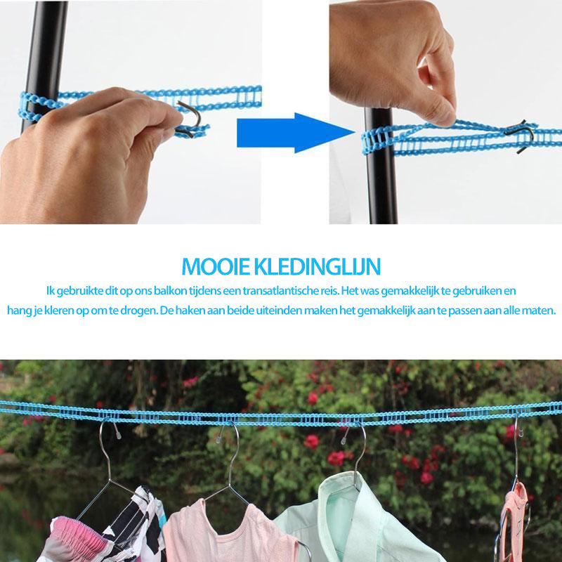 🧺 LIMITED-TIME 50% OFF 🏆 Portable Travel Clothesline — Windproof, Non-Slip, Sturdy, Fits Anywhere