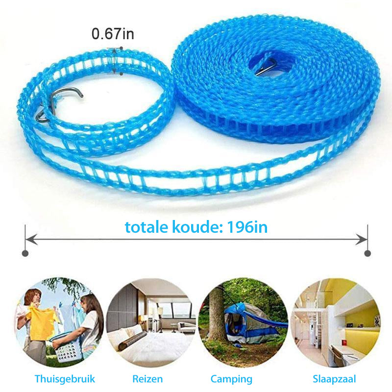 🧺 LIMITED-TIME 50% OFF 🏆 Portable Travel Clothesline — Windproof, Non-Slip, Sturdy, Fits Anywhere