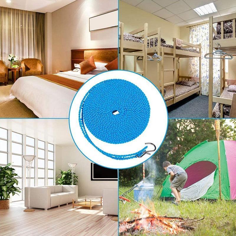 🧺 LIMITED-TIME 50% OFF 🏆 Portable Travel Clothesline — Windproof, Non-Slip, Sturdy, Fits Anywhere