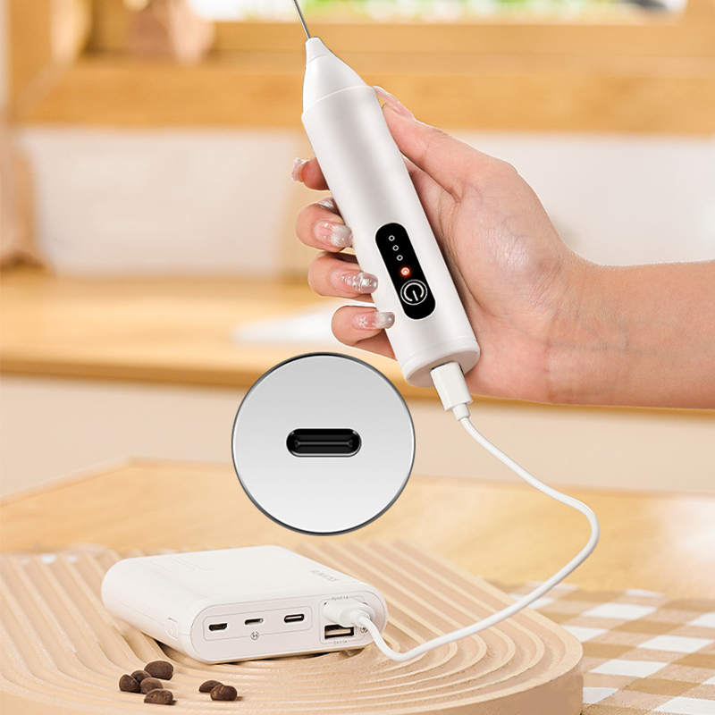 🔥Hot Sale 50% OFF🔥 Electric Drink Foam Mixer – 3-Speed USB Rechargeable, 304 Steel, 15s Froth ☕
