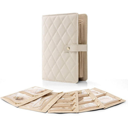 Elegant Portable Checkered Jewelry Storage Bag（50% OFF）