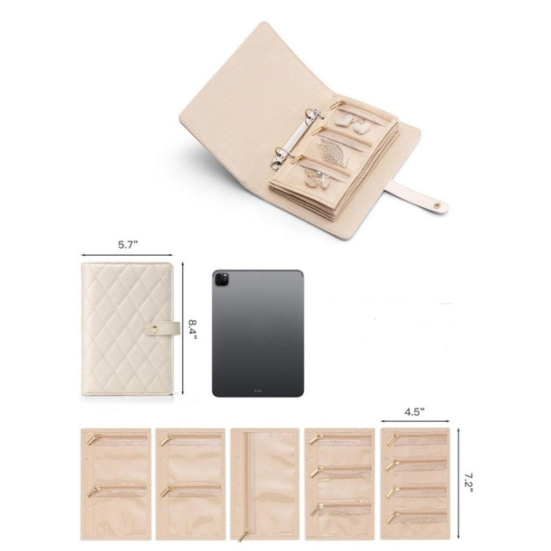 Elegant Portable Checkered Jewelry Storage Bag（50% OFF）