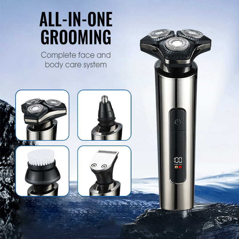 Multi Functional Electric LED Display 3-Blade Razor for Men（50% OFF）