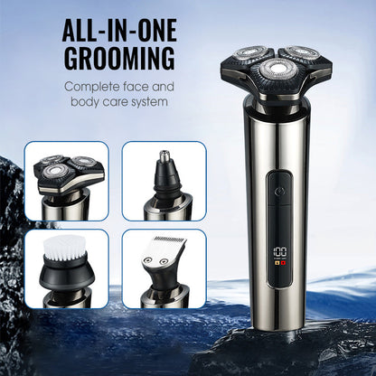 Multi Functional Electric LED Display 3-Blade Razor for Men（50% OFF）