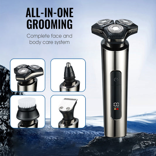 Multi Functional Electric LED Display 3-Blade Razor for Men（50% OFF）