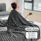 🎁🎁LAST DAY SPECIAL PRICE!🎅Super Soft Fur Ribbed Fleece Throw Blanket⛄🔥