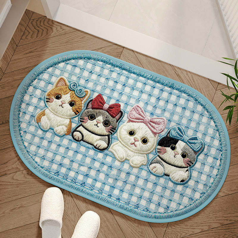 Absorbent Woven Bath Mat with Non-Slip Bottom（50% OFF）