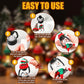 Christmas Decoration Mini Snowman Lantern with Hats and Scarves