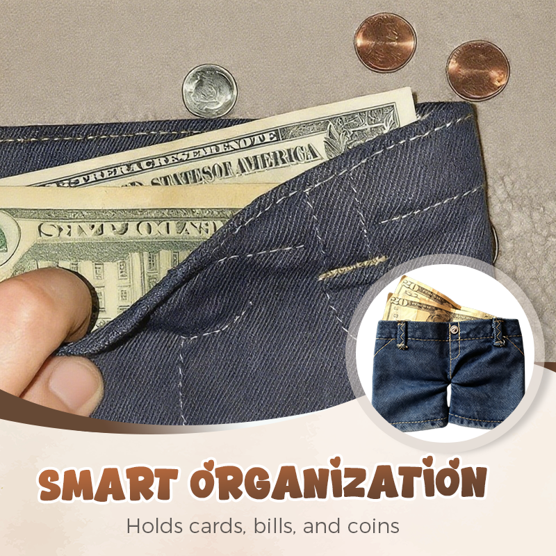 Stylish Creative Mini Jeans-Shaped Wallet（50% OFF）