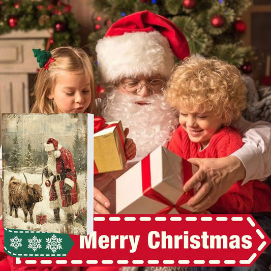 🎄 CHRISTMAS SALE 50% OFF! ✨ Advent Calendar with Highland Cow Design - 24 Surprise Boxes with Festive Treats for Holiday Countdown 🐮❤️