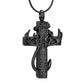 Antler Cross Urn Pendant Necklace