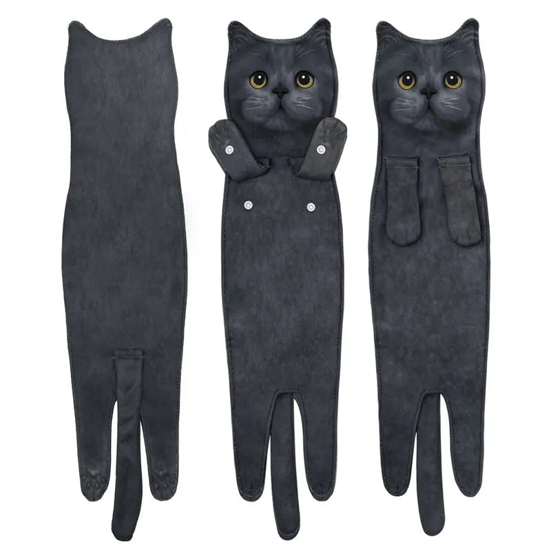 🎁LAST DAY SALE 49% OFF✨😺Cute Cat Hand Towel🐾