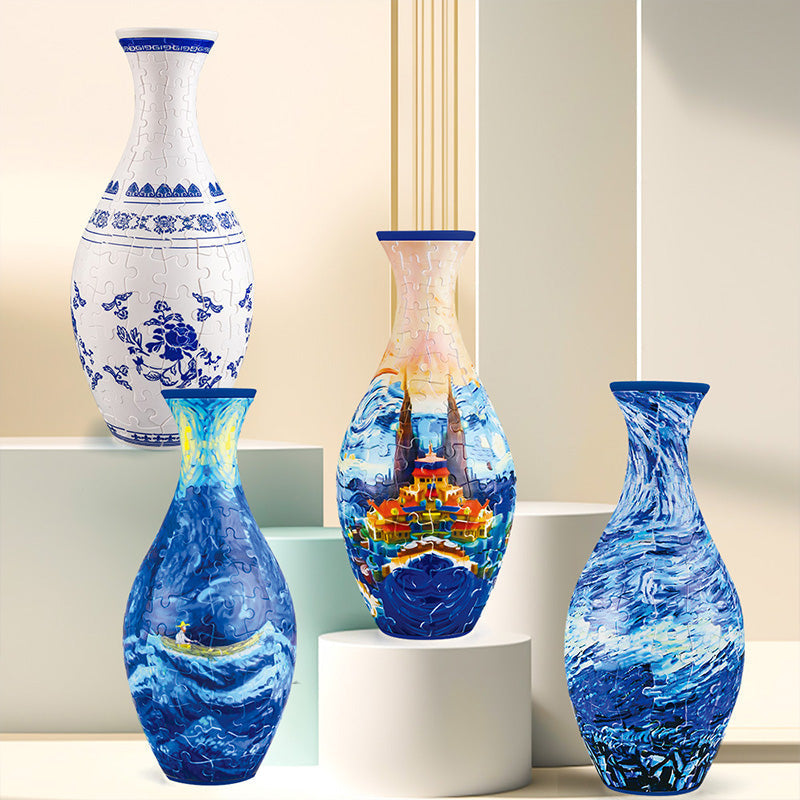 3D DIY Puzzle Flower Vase