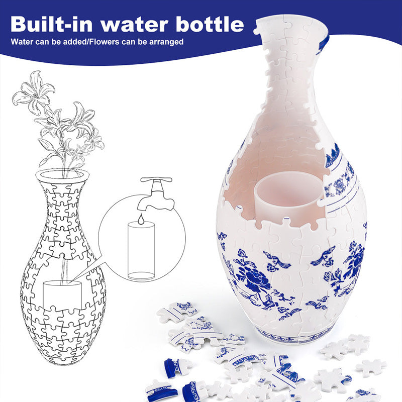 3D DIY Puzzle Flower Vase