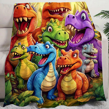 🔥Christmas-Sale 49%Off🦖Artistic Print Flannel Throw Blanket