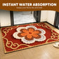 3D Floral Yarn Anti-Slip Absorbent Floor Mat – Stylish, Soft & Safe